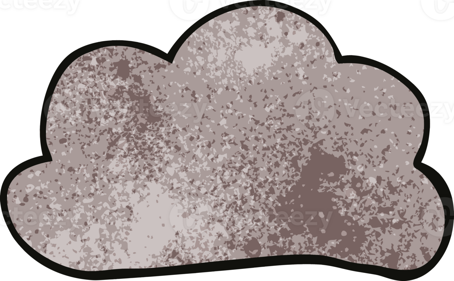 cartoon doodle weather cloud png