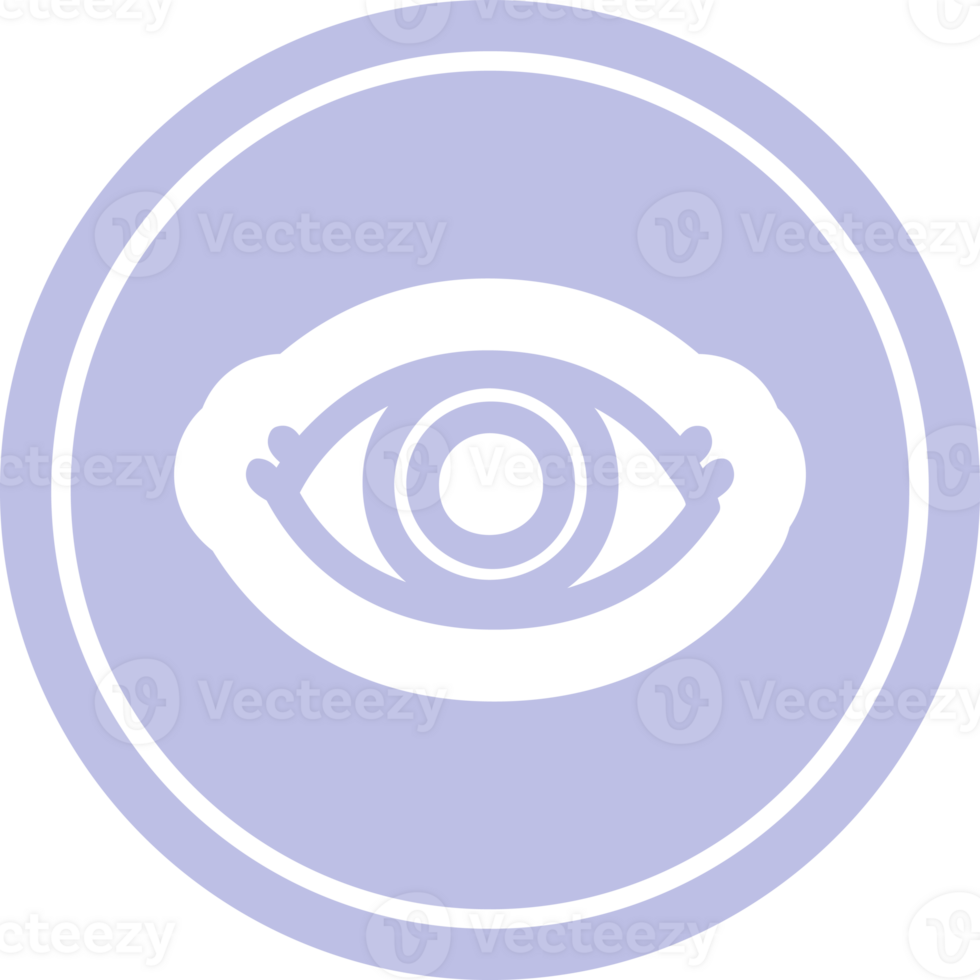 staring eye circular icon png