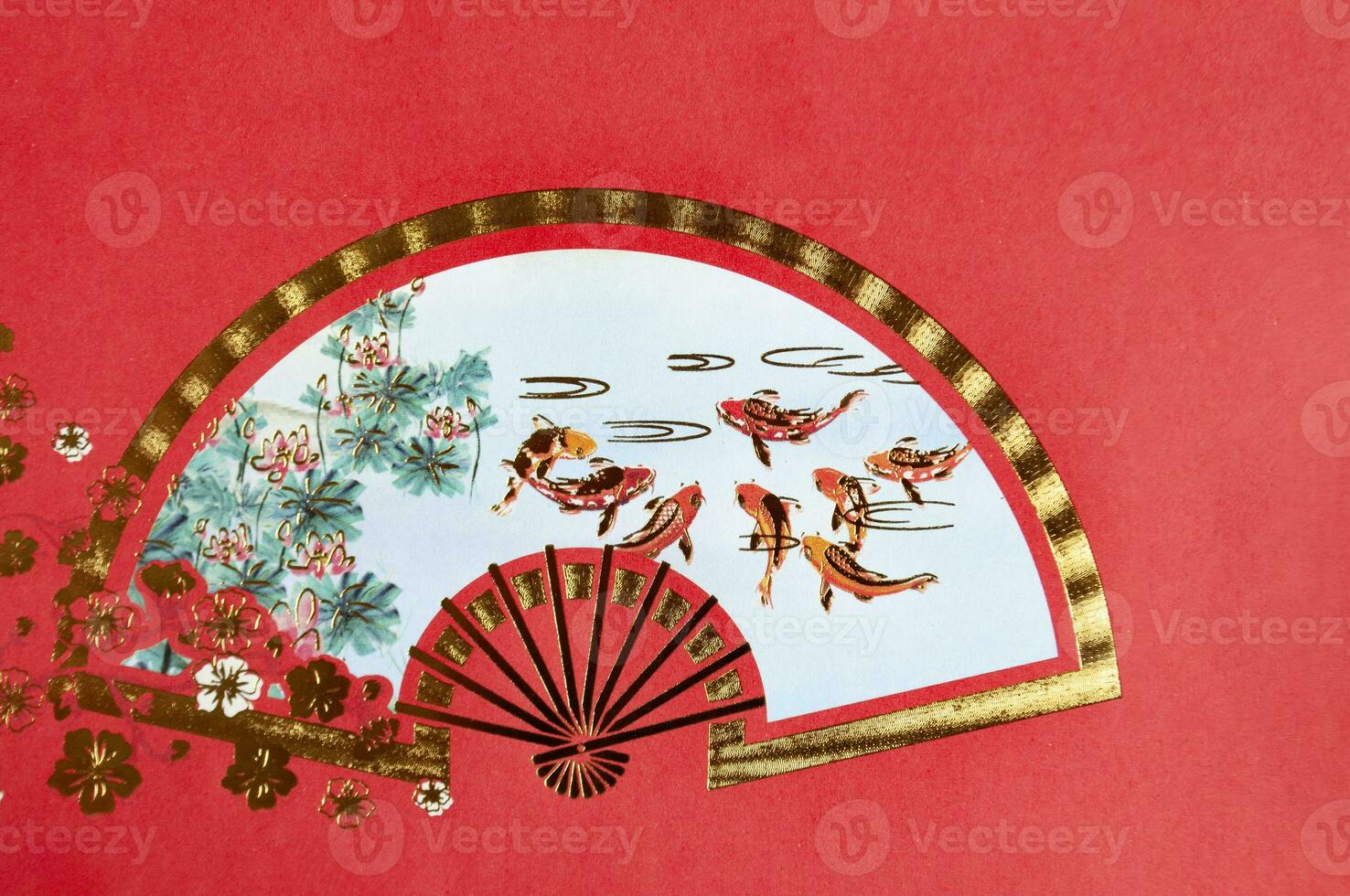 Background art of Chinese New Year customizable with space for text. photo