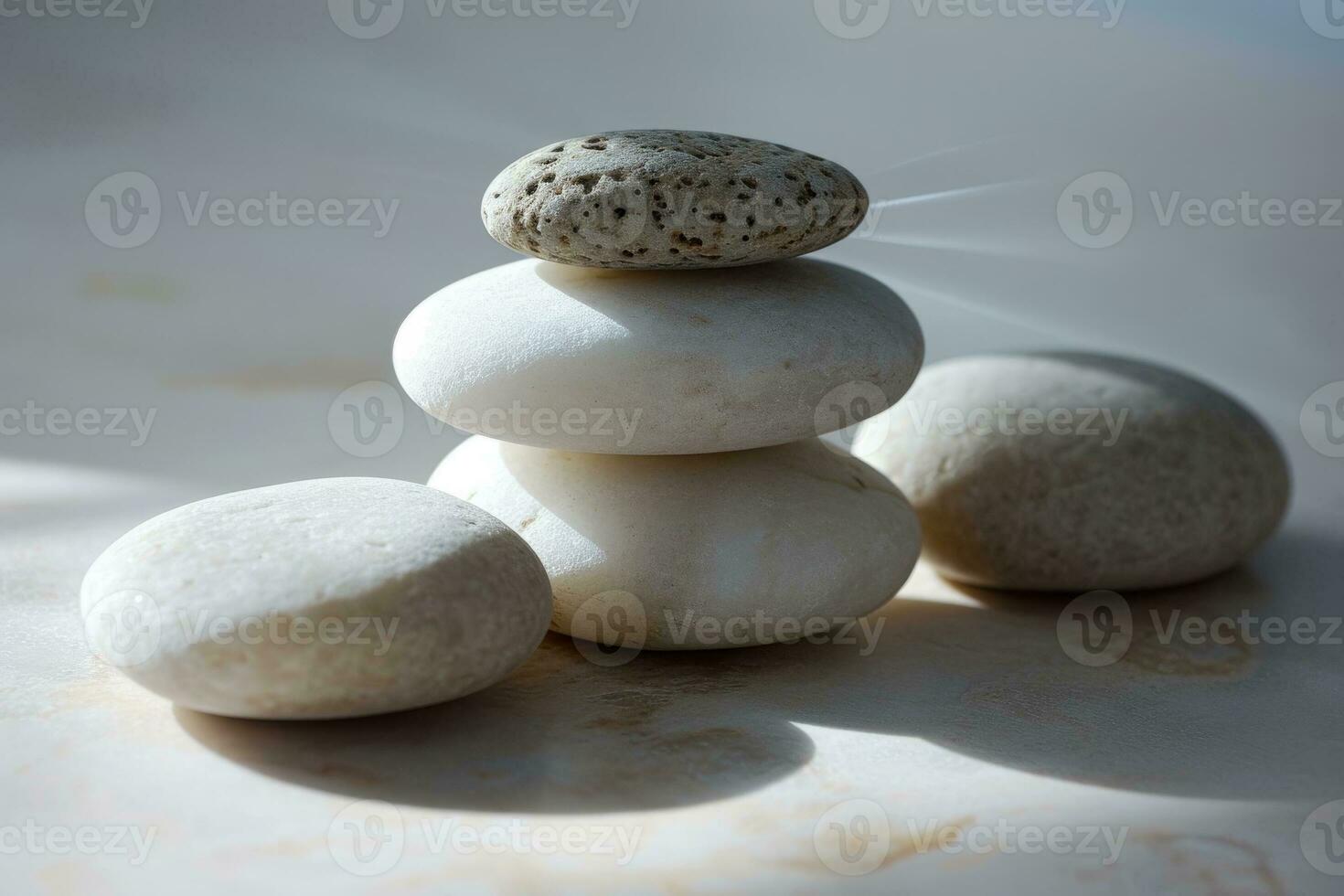 Zen stones with customizable space for text. Copy space photo