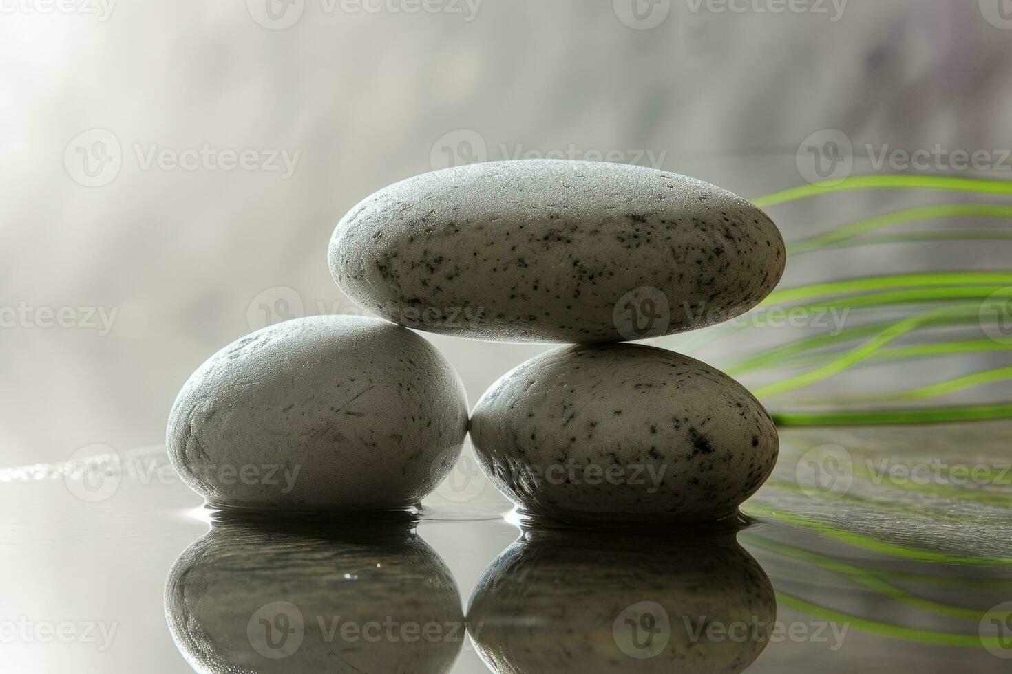Zen stones with customizable space for text. Copy space photo