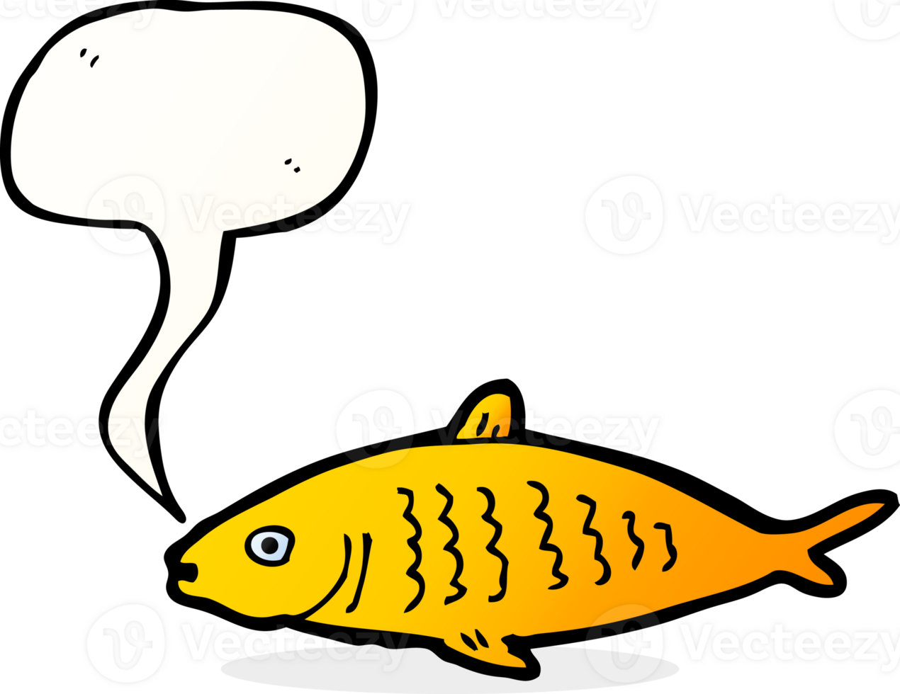 cartoon fish with speech bubble png
