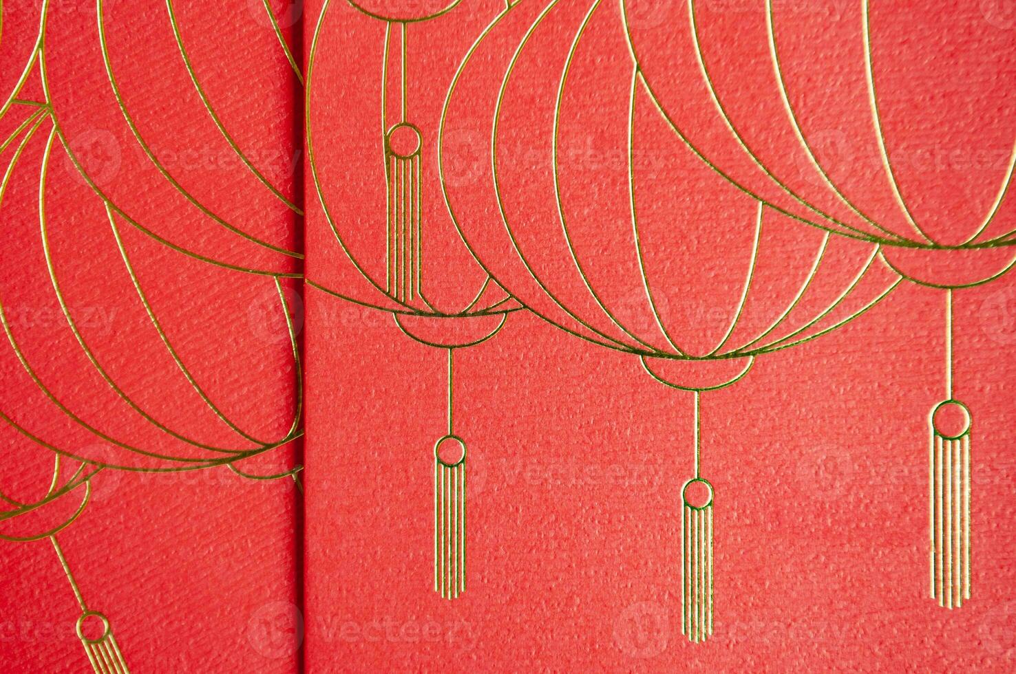 Red packet Chinese New Year cover. Chinese New Year concept. photo