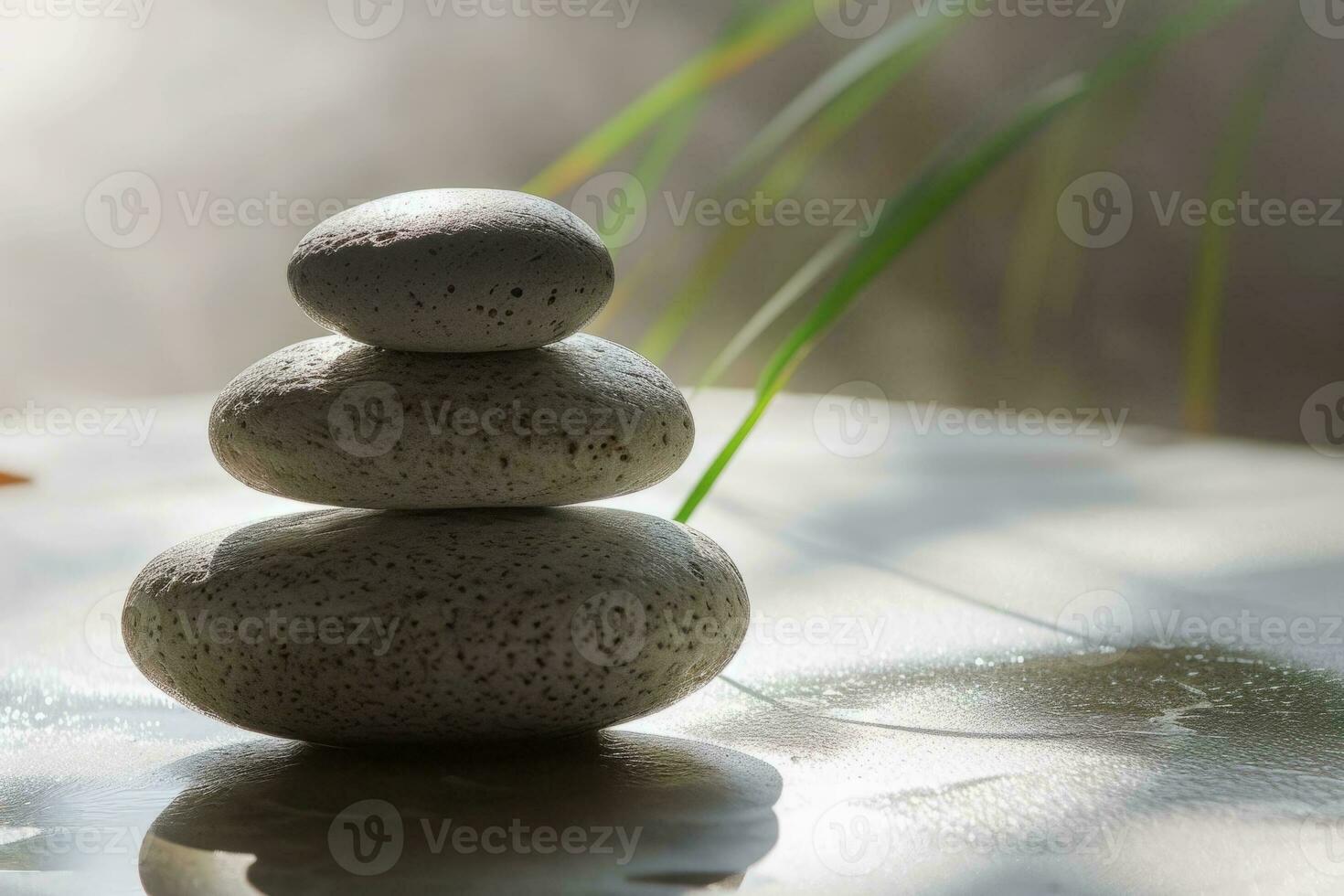 Zen stones with customizable space for text. Copy space photo