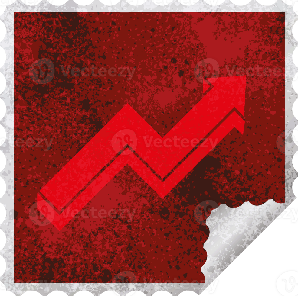 performance arrow square peeling sticker png