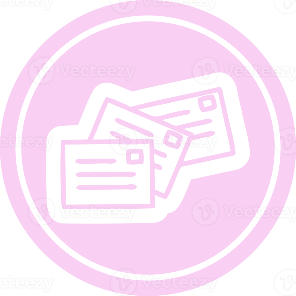 stack of letters circular icon symbol png