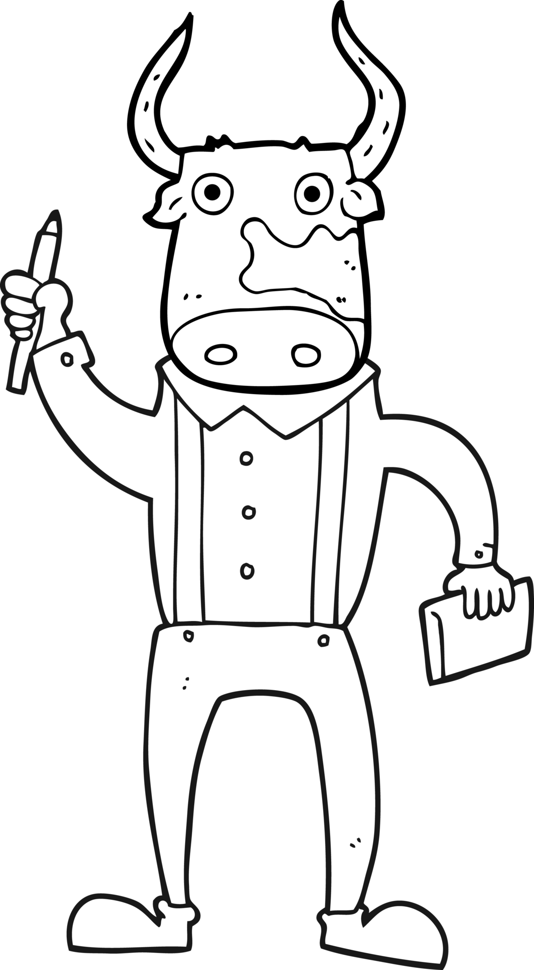Black And White Cartoon Bull Man 36484909 PNG black-and-white-cartoon-bull-man-36484909-png