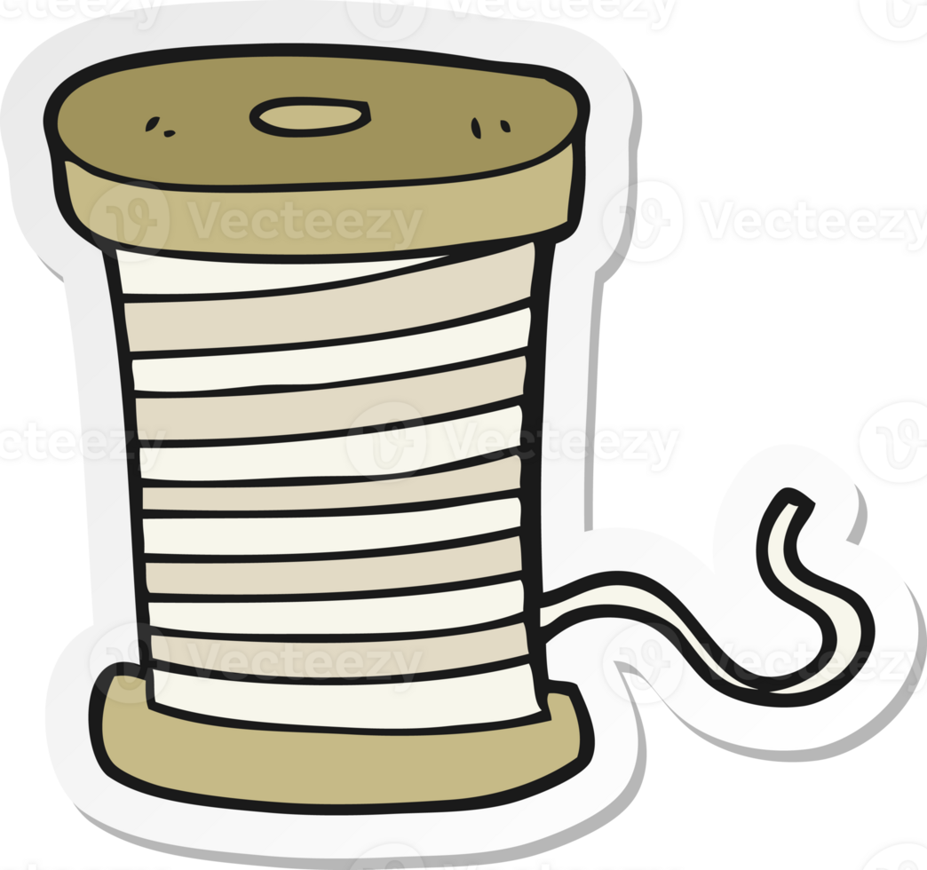sticker of a cartoon yarn png