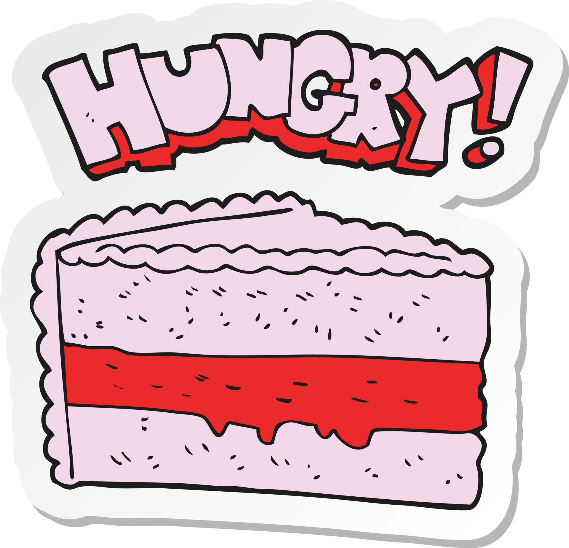 pegatina de un pastel de dibujos animados 36485060 PNG