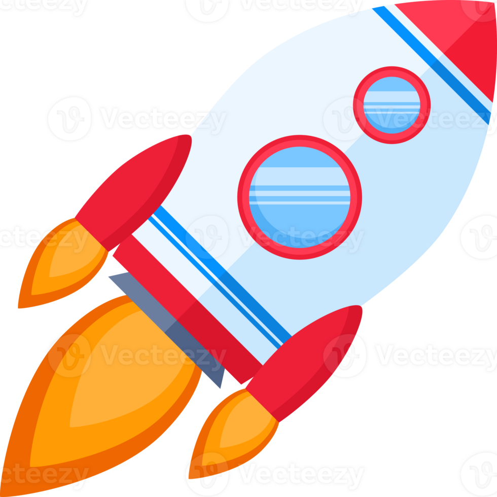 Rocket launch illustration png