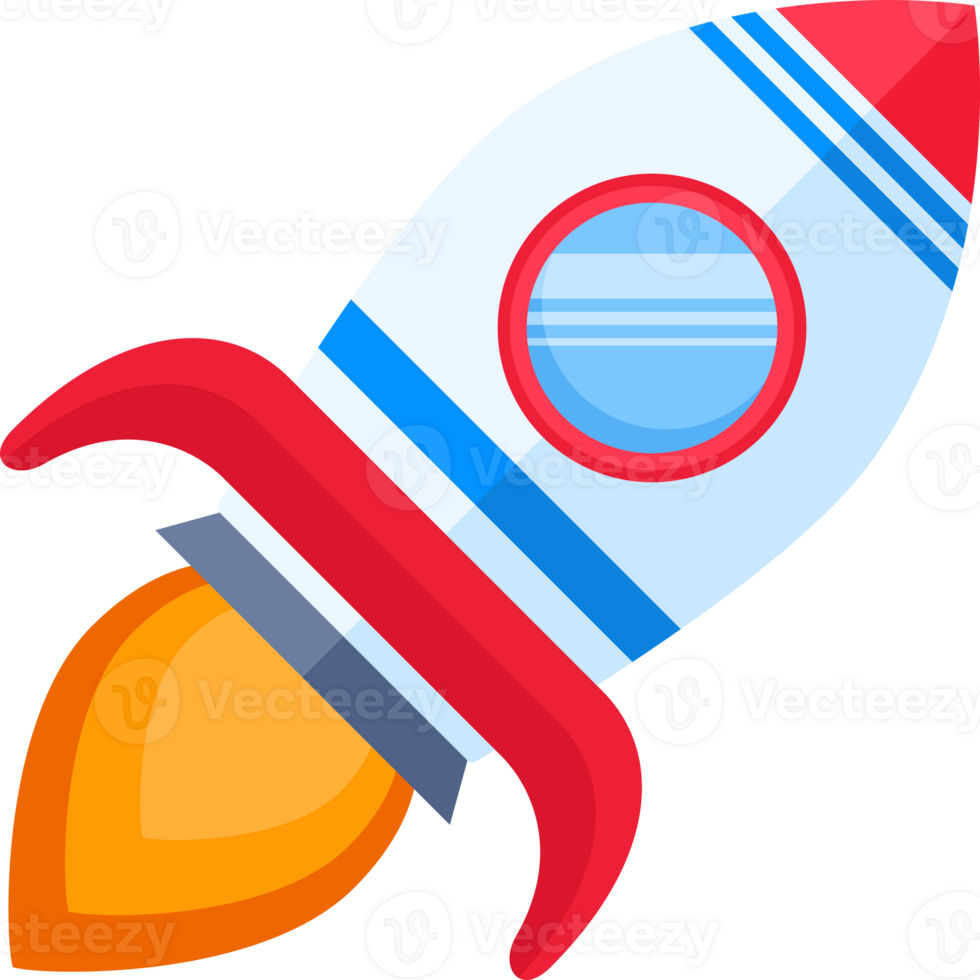 Rocket launch illustration png