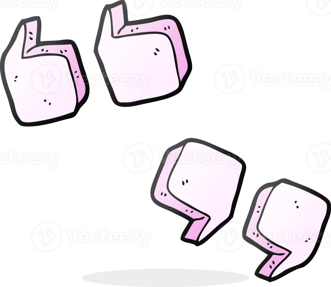 cartoon quotation marks png