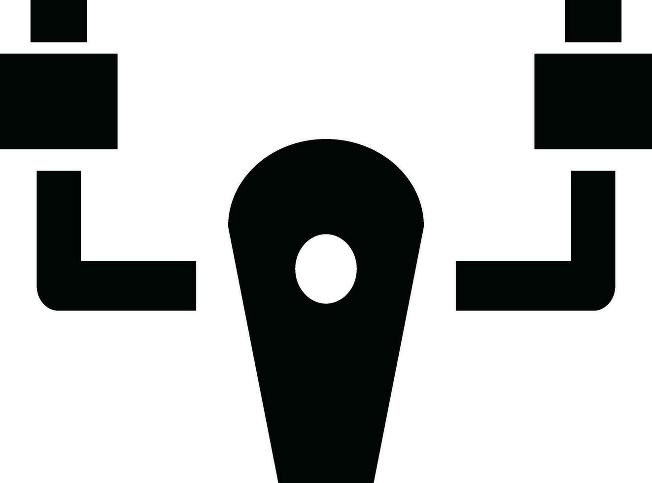 Rounded filled Steering Wheel Icon vector