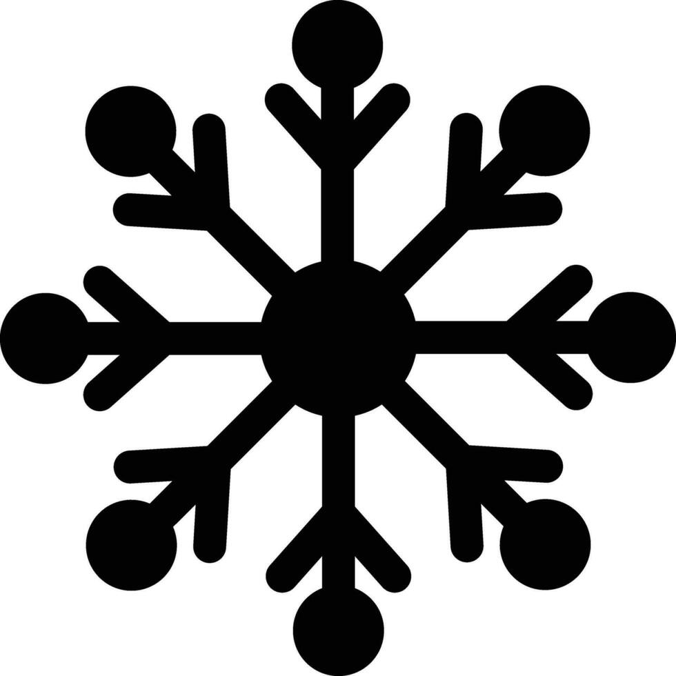 Rounded filled Ice Snow icon. vector