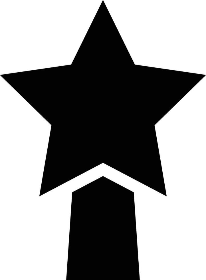 Rounded filled star icon. vector