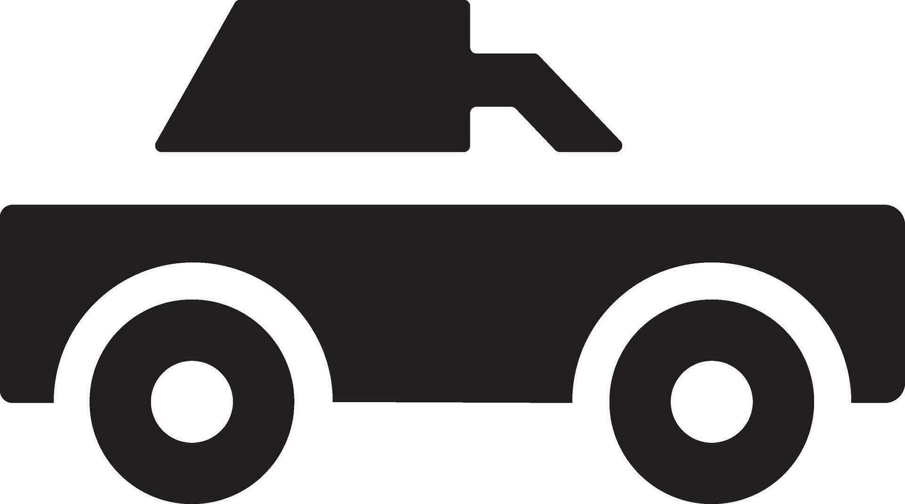 Rounded filled Car icon vector