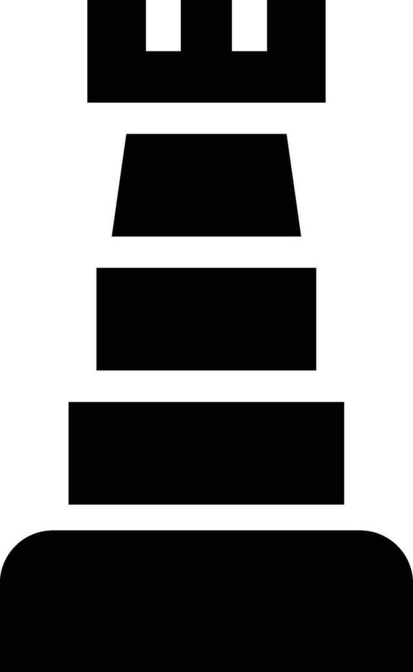 Rounded filled Chess Icon vector