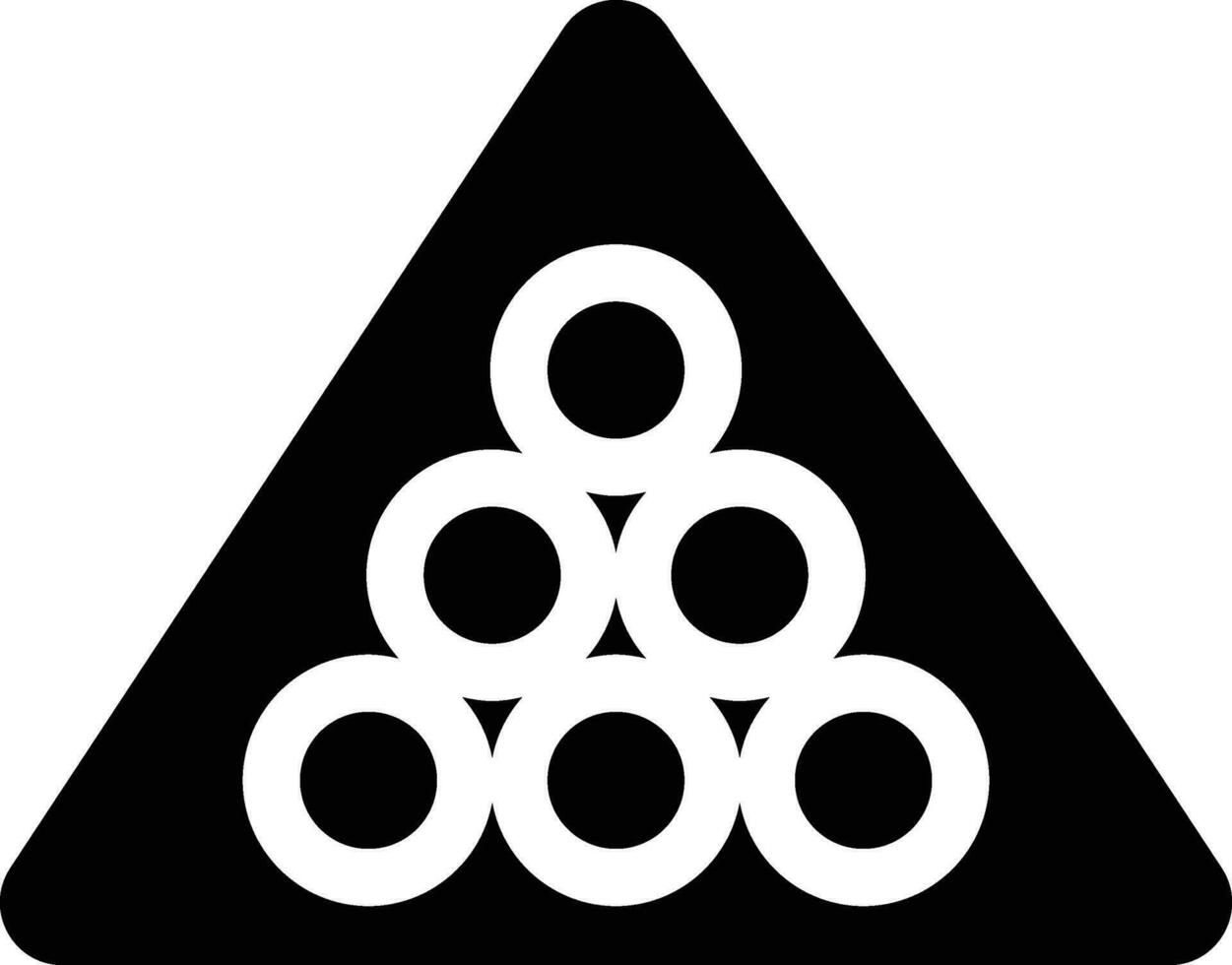 Rounded filled Billiard Icon vector
