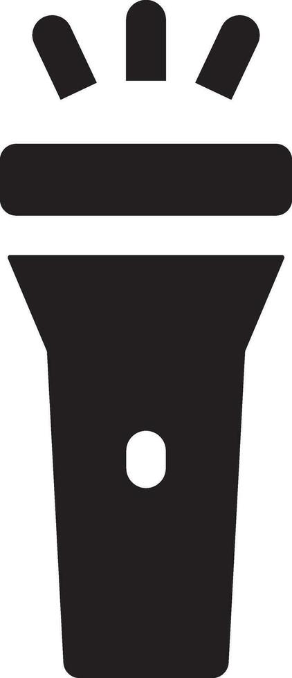 Rounded filled Flashlight icon vector