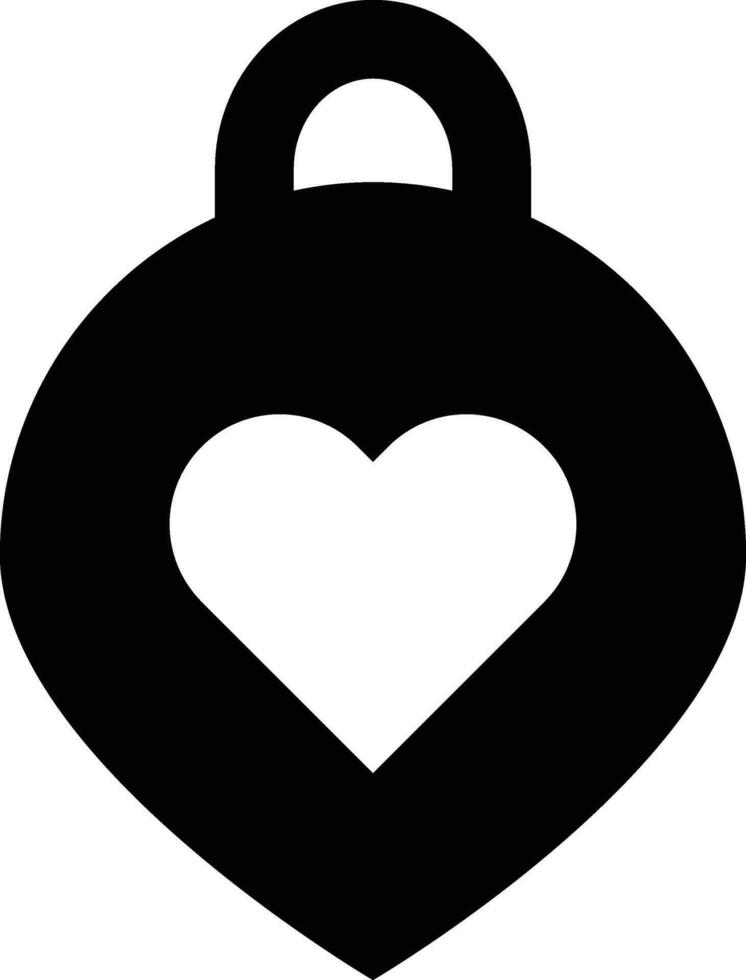 Rounded filled Love icon. vector
