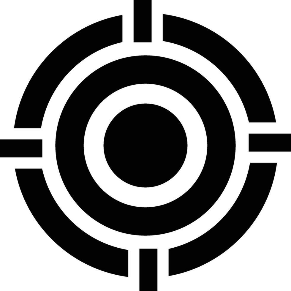 Rounded filled Target Icon vector