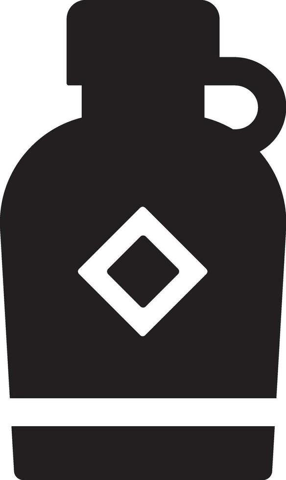 Rounded filled  Water Bottle icon vector