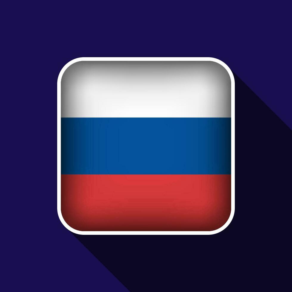 Flat Russia Flag Background Vector Illustration
