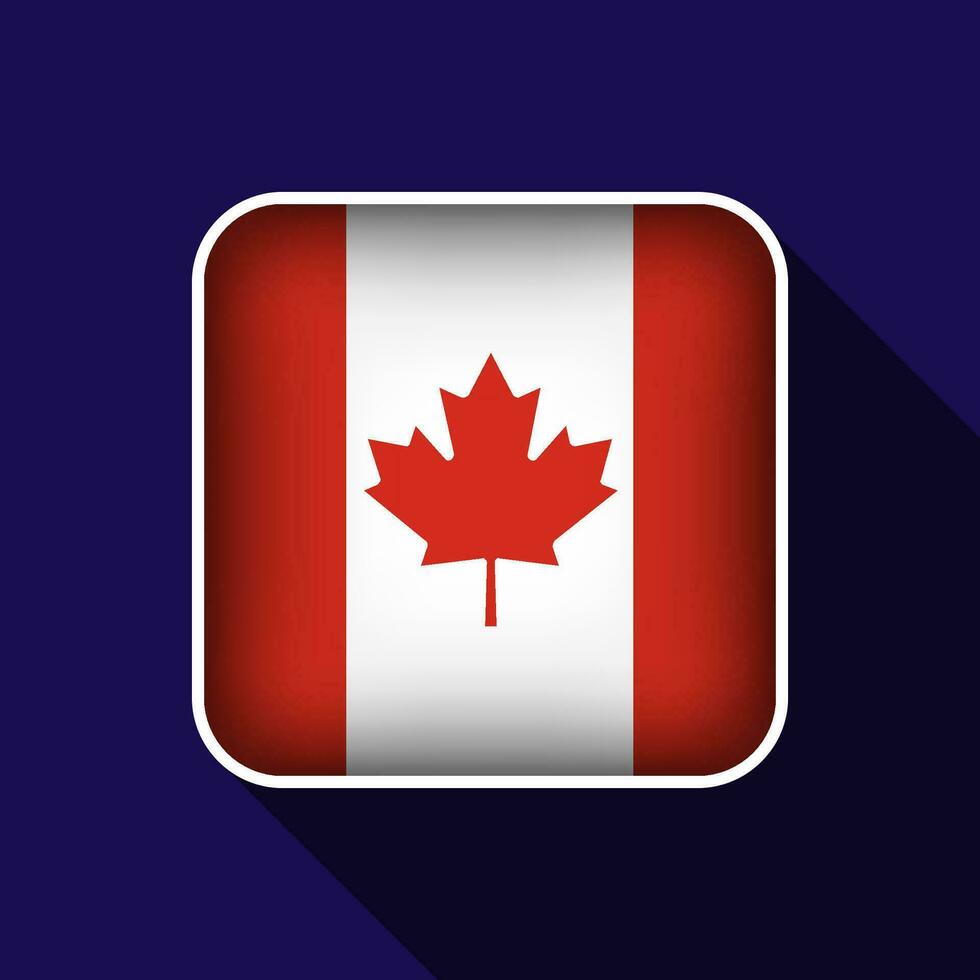 plano Canadá bandera antecedentes vector ilustración