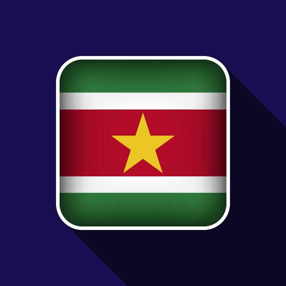 Flat Suriname Flag Background Vector Illustration