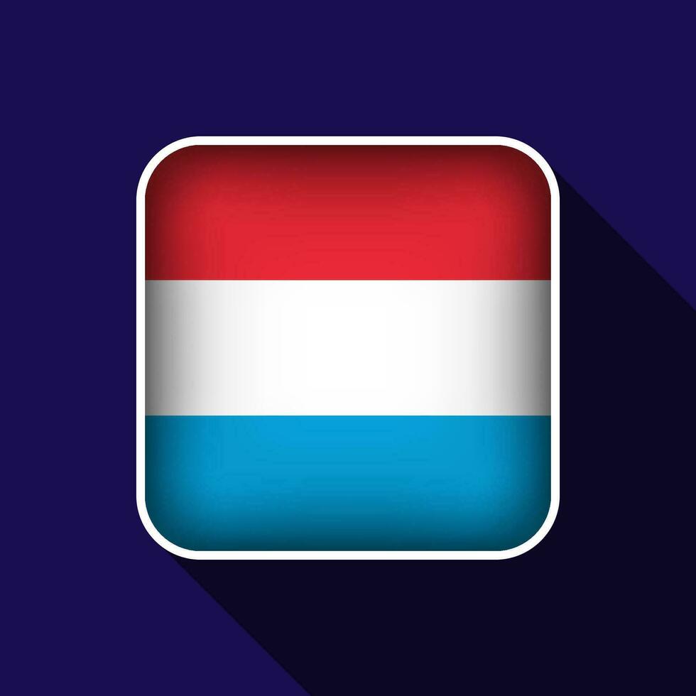 Flat Luxembourg Flag Background Vector Illustration