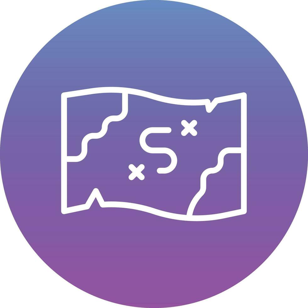 Pirate Map Vector Icon