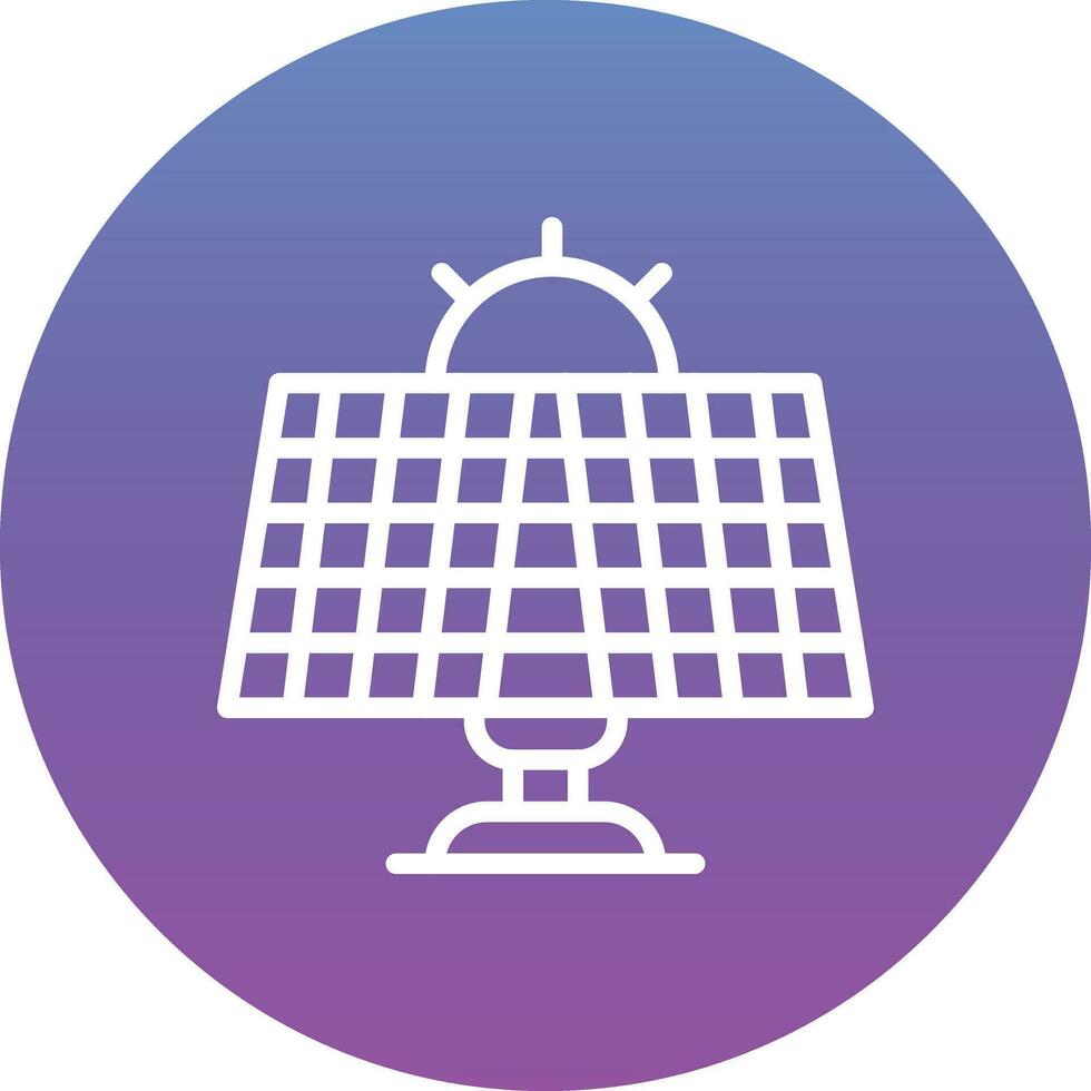 icono de vector de energía solar