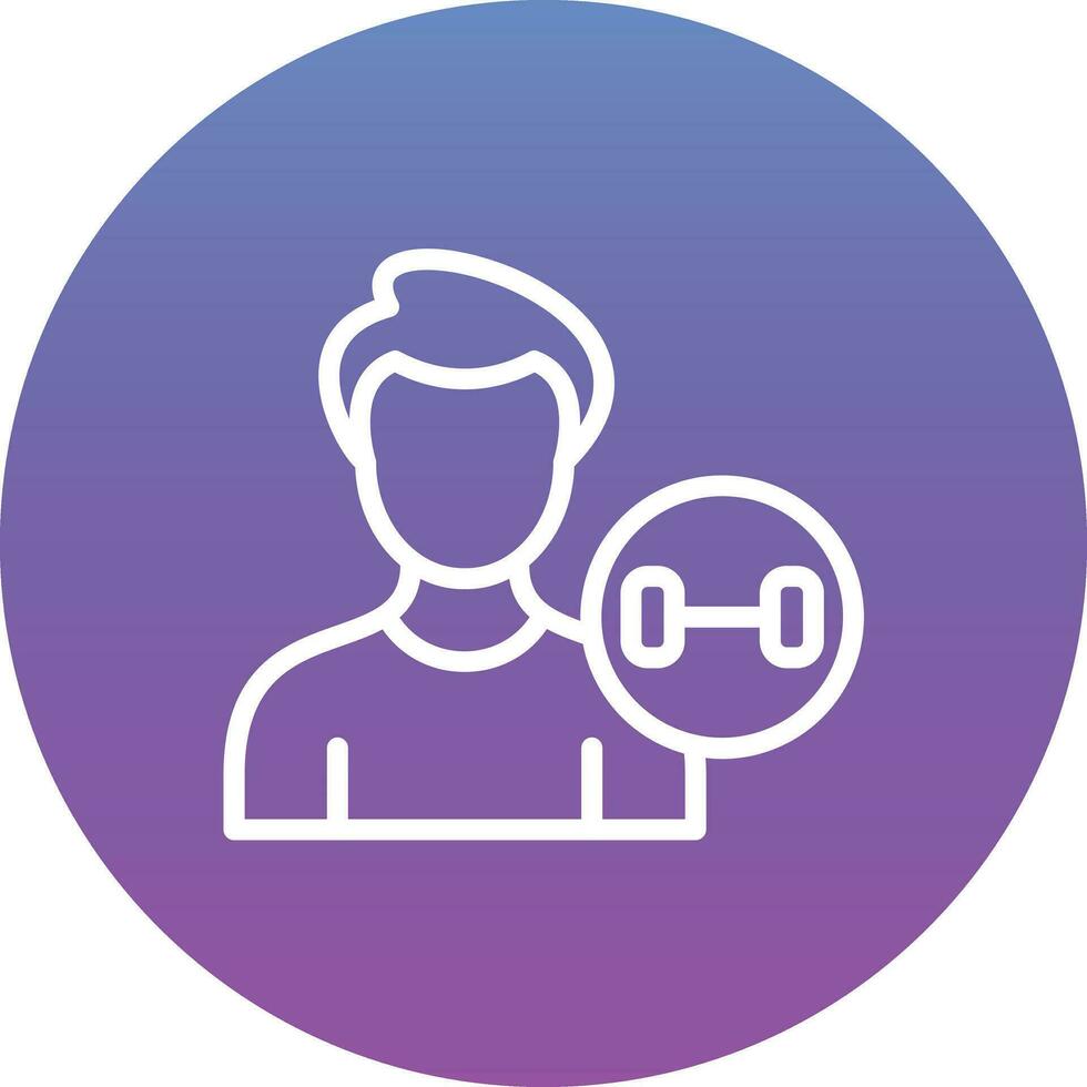 Gym Trainer Vector Icon