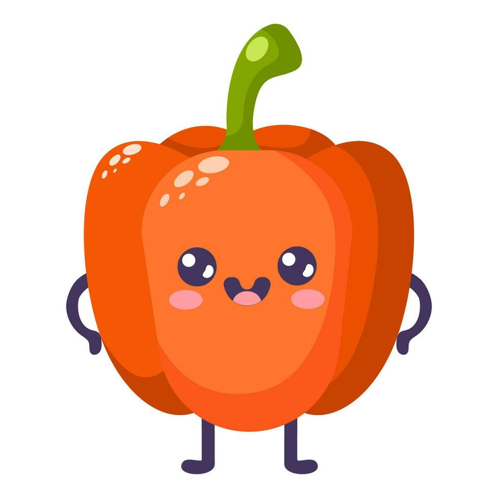 Groovy cartoon funny pepper vector