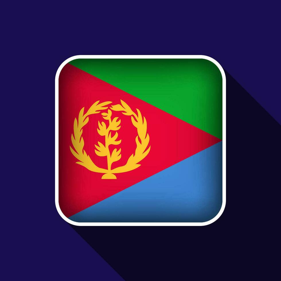 Flat Eritrea Flag Background Vector Illustration