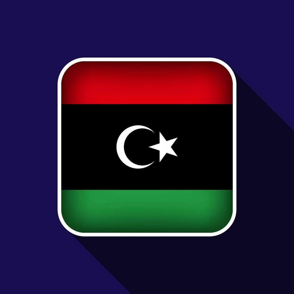 plano Libia bandera antecedentes vector ilustración