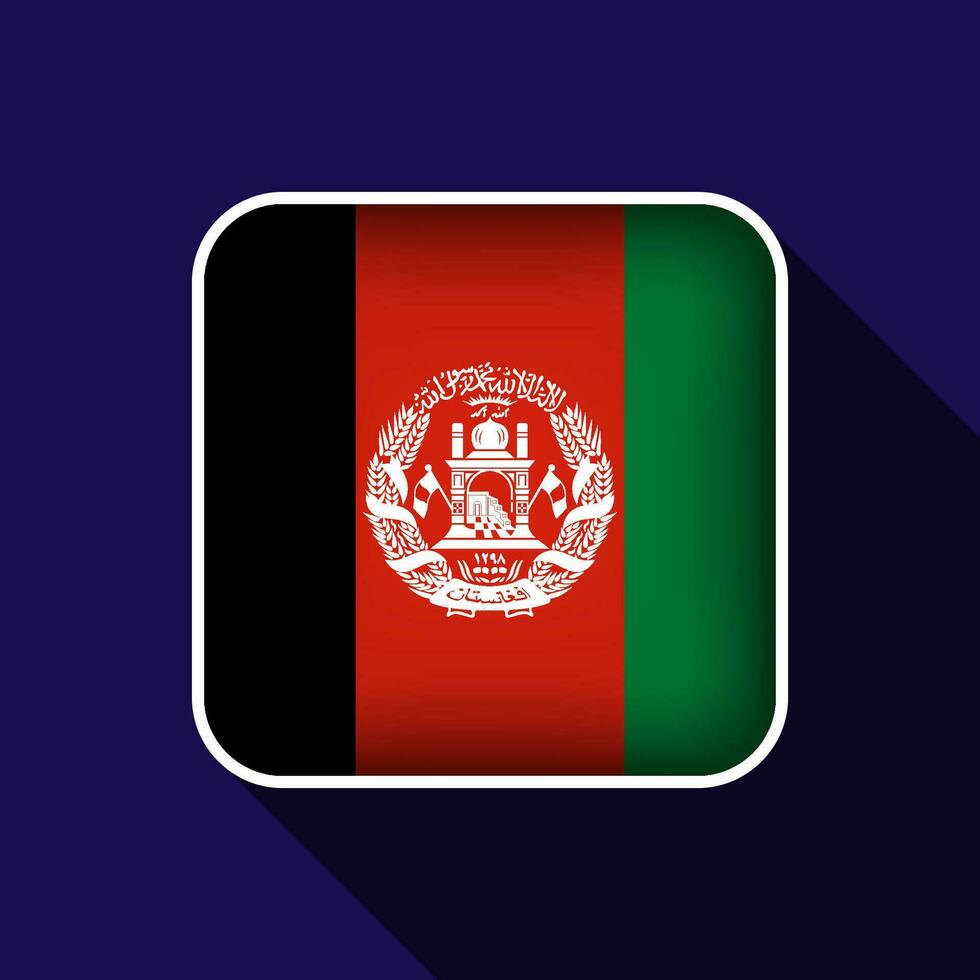 Flat Afghanistan Flag Background Vector Illustration