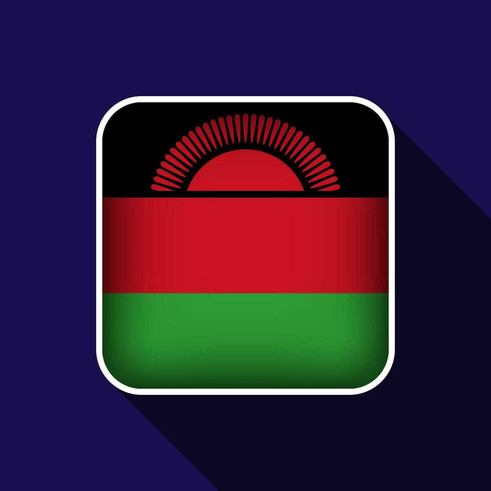 Flat Malawi Flag Background Vector Illustration