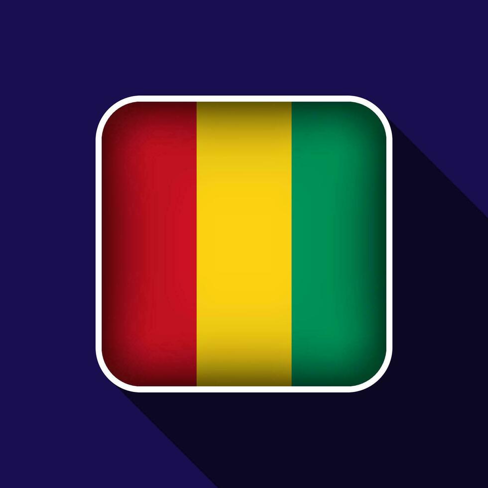 Flat Guinea Flag Background Vector Illustration