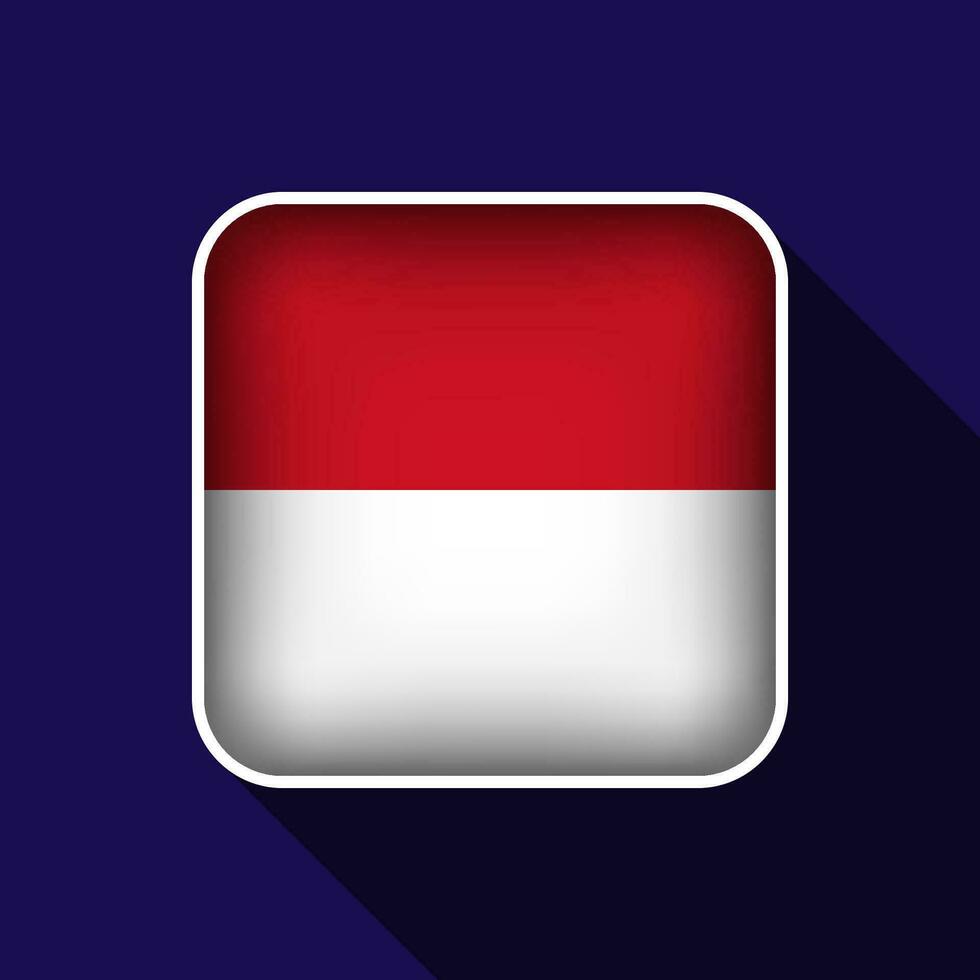 Flat Monaco Flag Background Vector Illustration