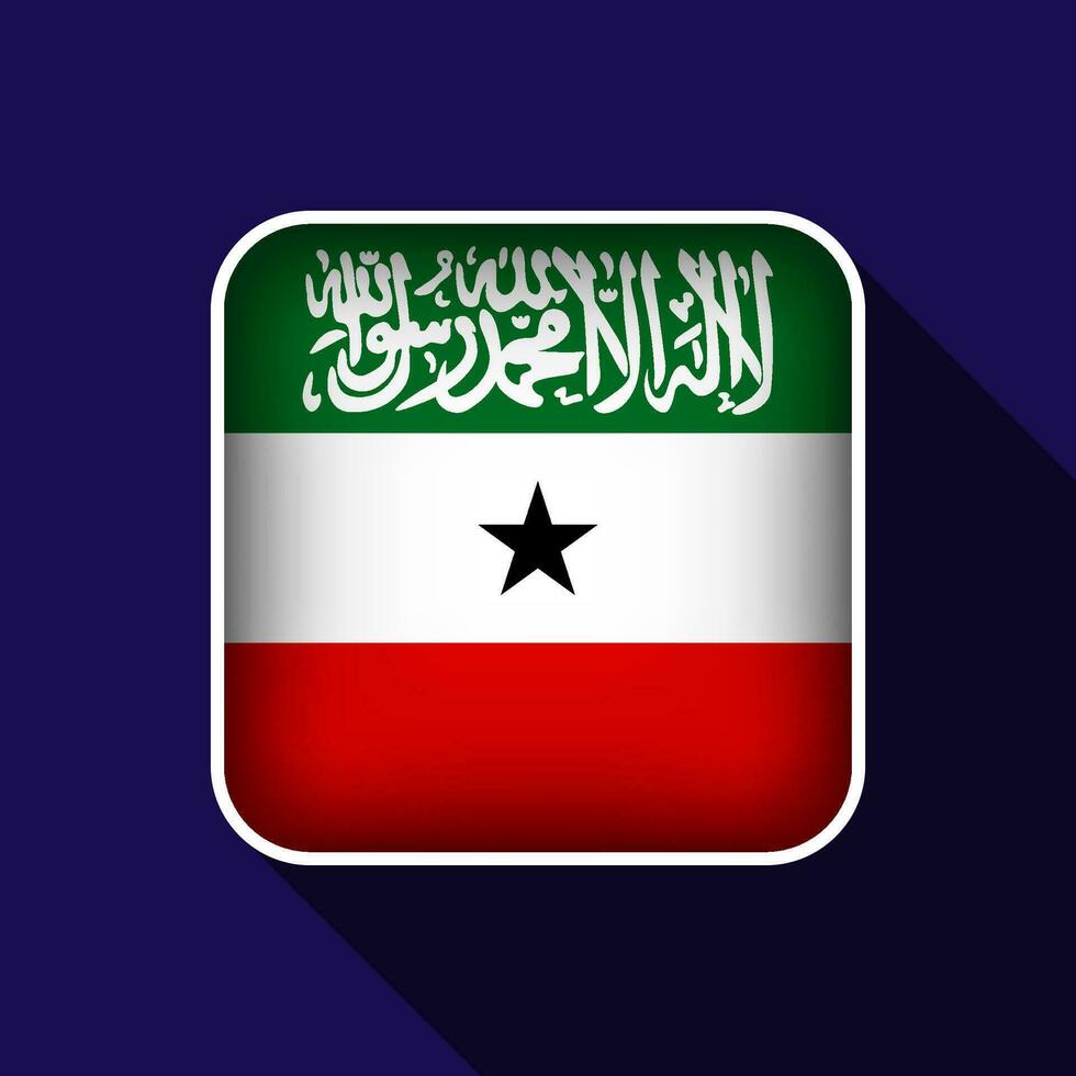 Flat Somaliland Flag Background Vector Illustration