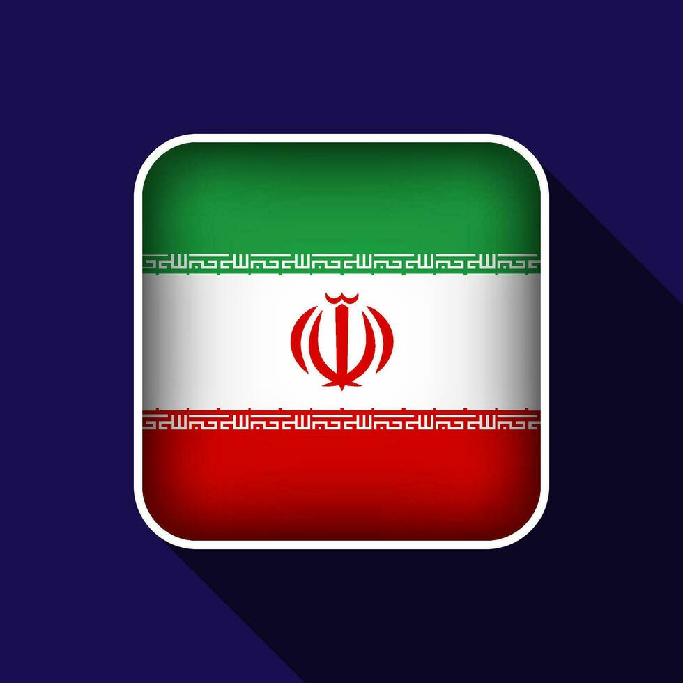 Flat Iran Flag Background Vector Illustration
