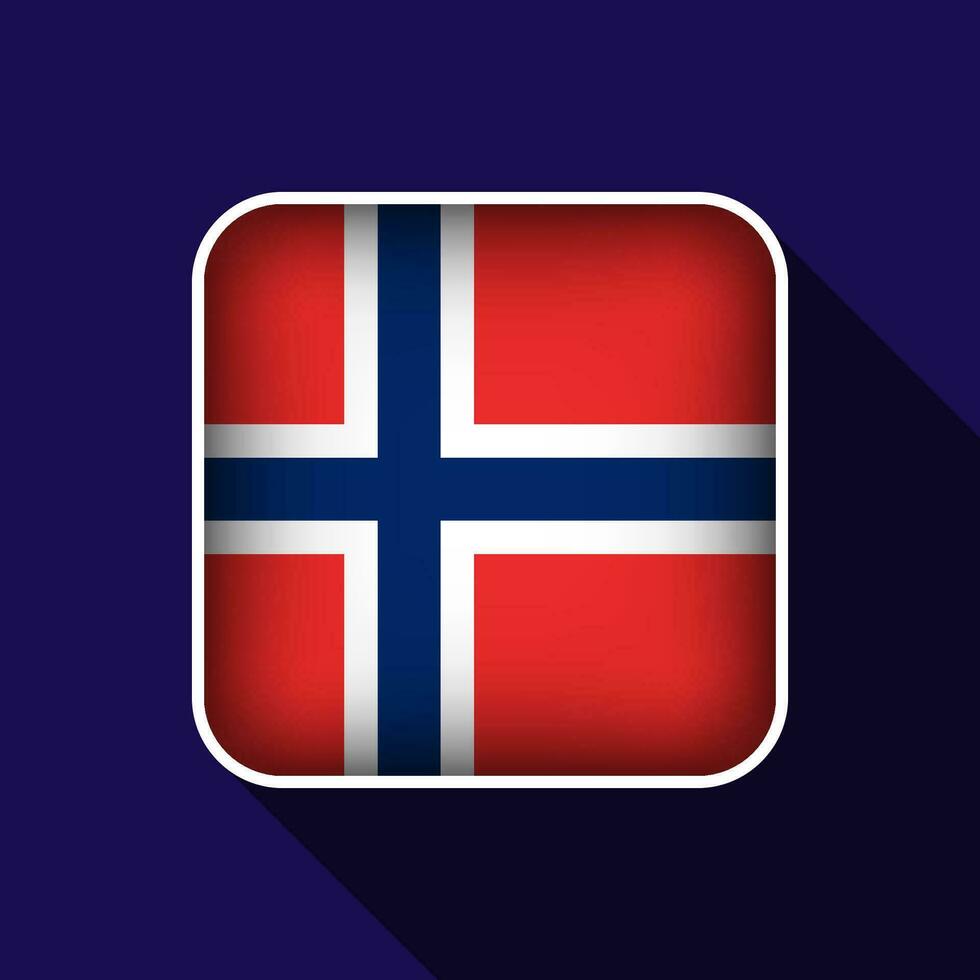 Flat Norway Flag Background Vector Illustration