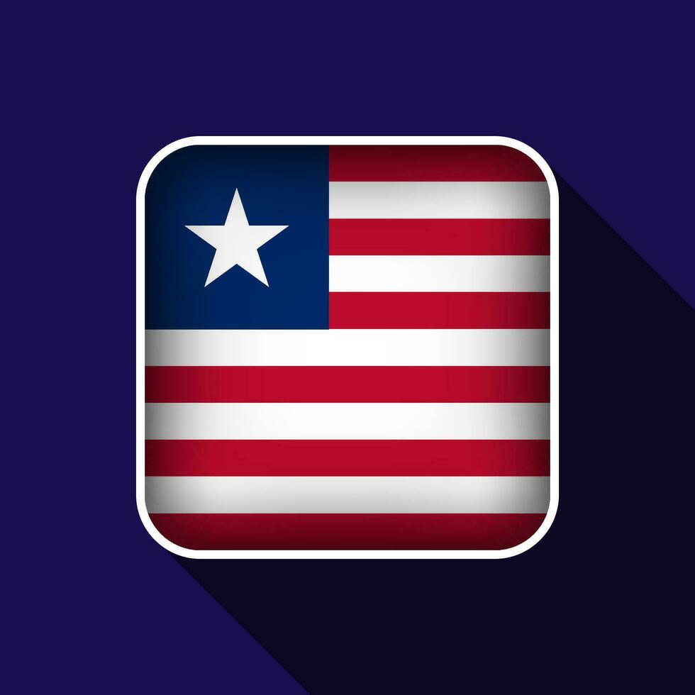 Flat Liberia Flag Background Vector Illustration