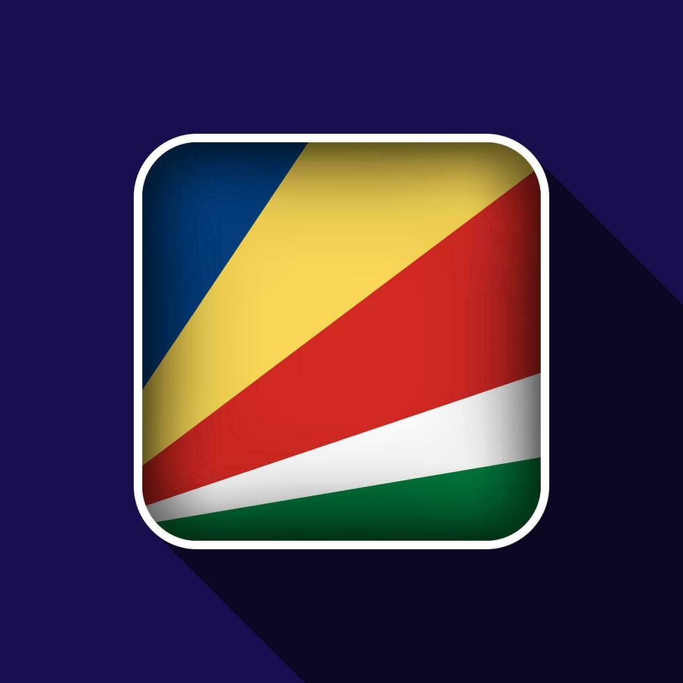 Flat Seychelles Flag Background Vector Illustration