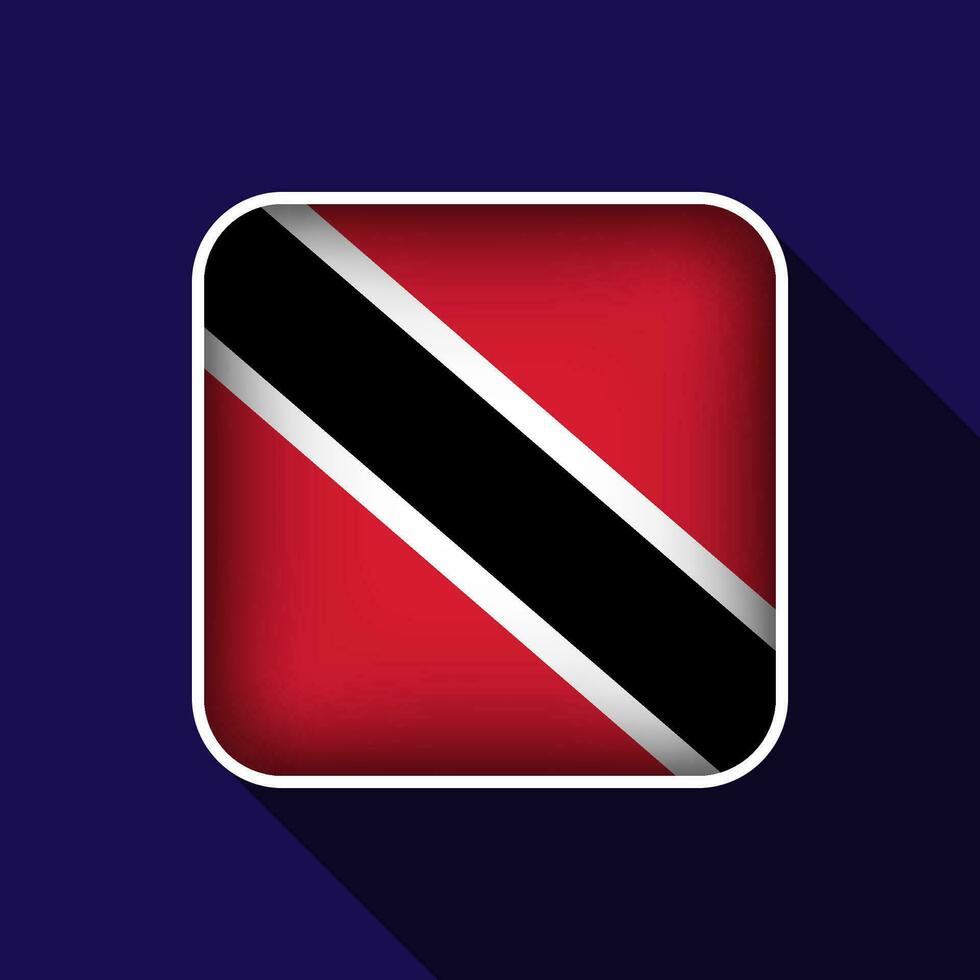 Flat Trinidad and Tobago Flag Background Vector Illustration