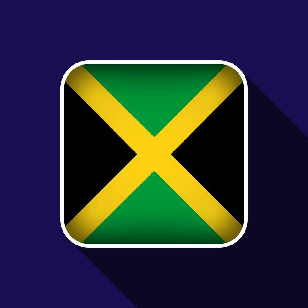 plano Jamaica bandera antecedentes vector ilustración