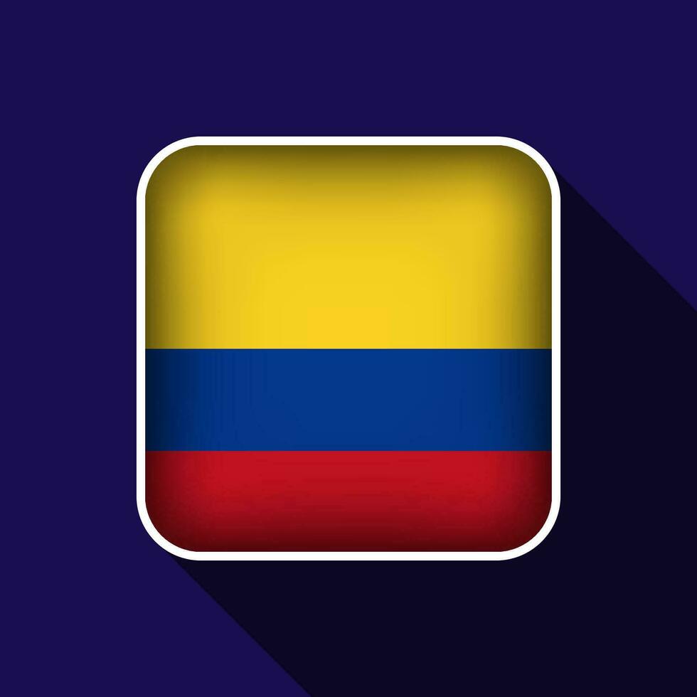 plano Colombia bandera antecedentes vector ilustración