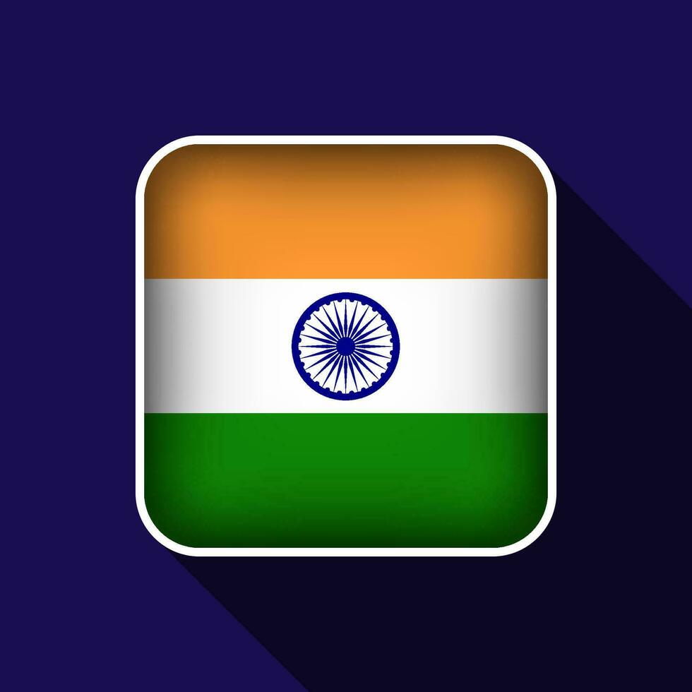Flat India Flag Background Vector Illustration