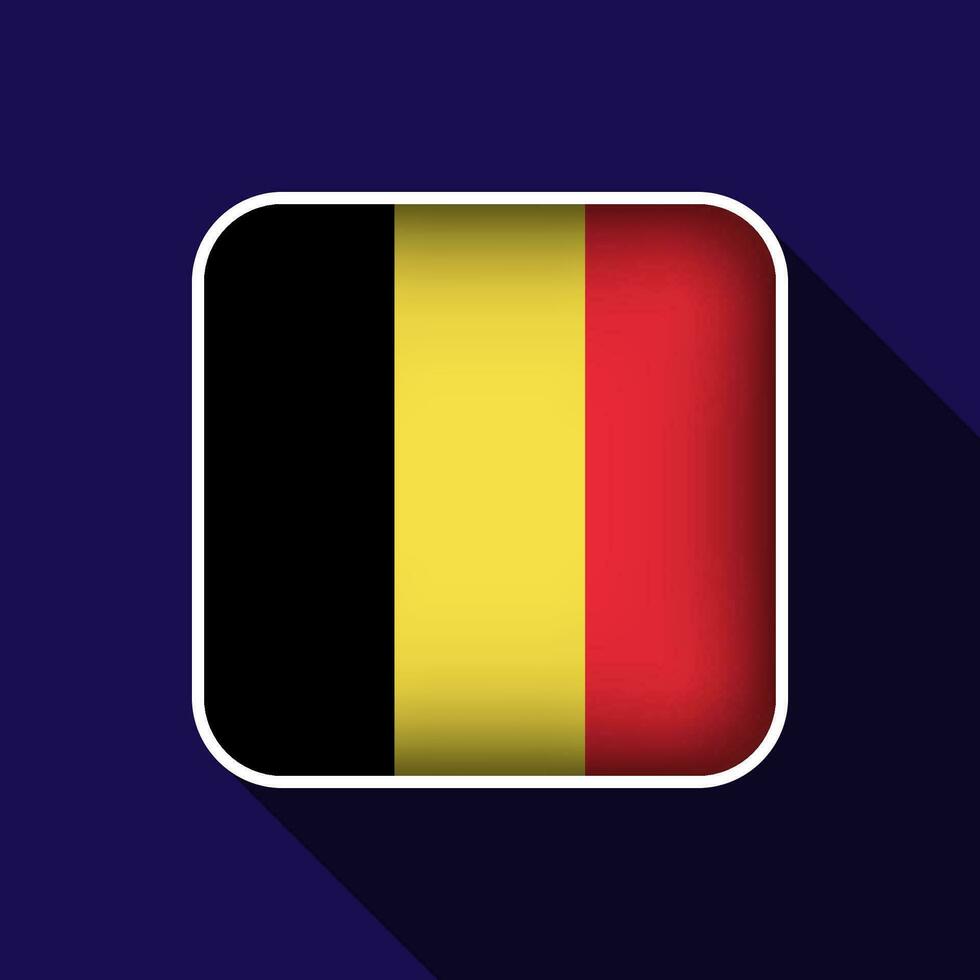 Flat Belgium Flag Background Vector Illustration